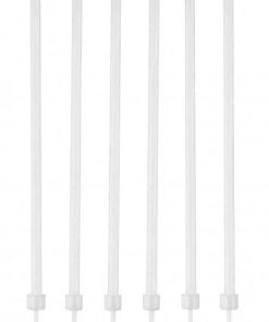 16 Bougies Fines Blanches Anniversaire