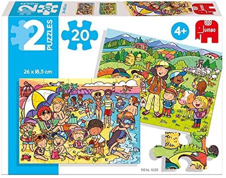 2 Puzzles 20 pièces – Vacances Mer et Montagne - Image 2