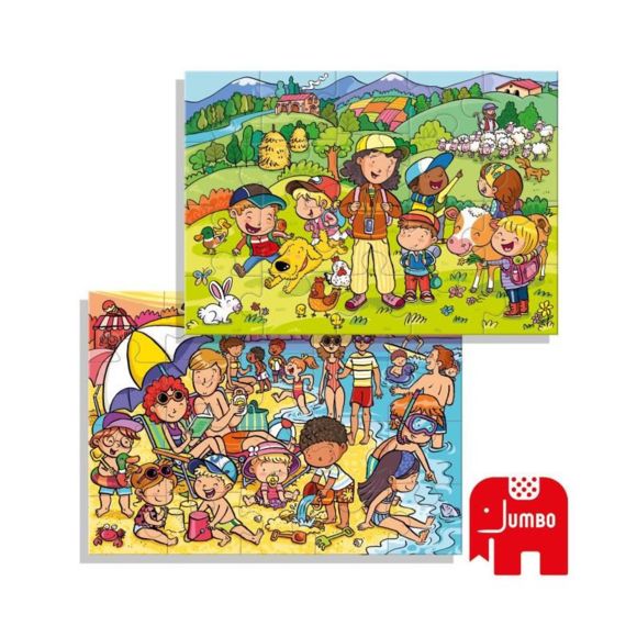 2 Puzzles 20 pièces – Vacances Mer et Montagne - Image 3