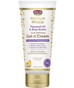 AFRICAN PRIDE – Moisture Miracle Gel n&rsquo;Cream – Huile de Lin & Beurre de Karité (170 g)