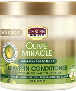 AFRICAN PRIDE – Olive Miracle Après-Shampoing – Huile d’Olive & Huile d’Arbre à Thé (425 g)