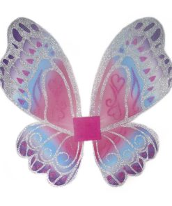 Ailes de Fée multicolores pailletées argentées