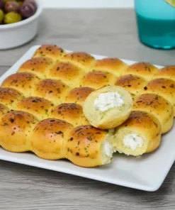 25 Mini brioches en damier cœur