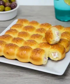 25 Mini brioches damier cœur