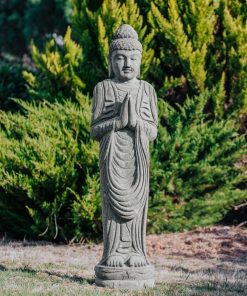 Buddha stehend Namaste Dankesstellung Naturstein 150cm