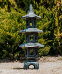 Japanese lamp lantern pagoda garden statue black 100 cm – Tokyo