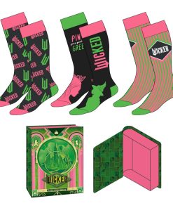 WICKED – Duo – Pack de 3 Paires de Chaussettes (Taille 36-43)