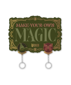WICKED -Make your own Magic- Support Mural pour Clés avec 3 Porte-clés