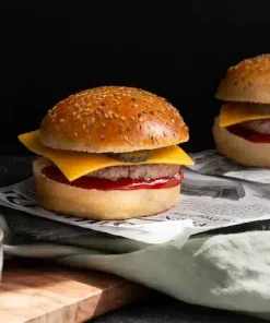 Cheesburgers bœuf charolais cheddar et ketchup