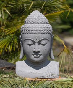 Buddha-Büste aus Naturstein Premium 80 cm